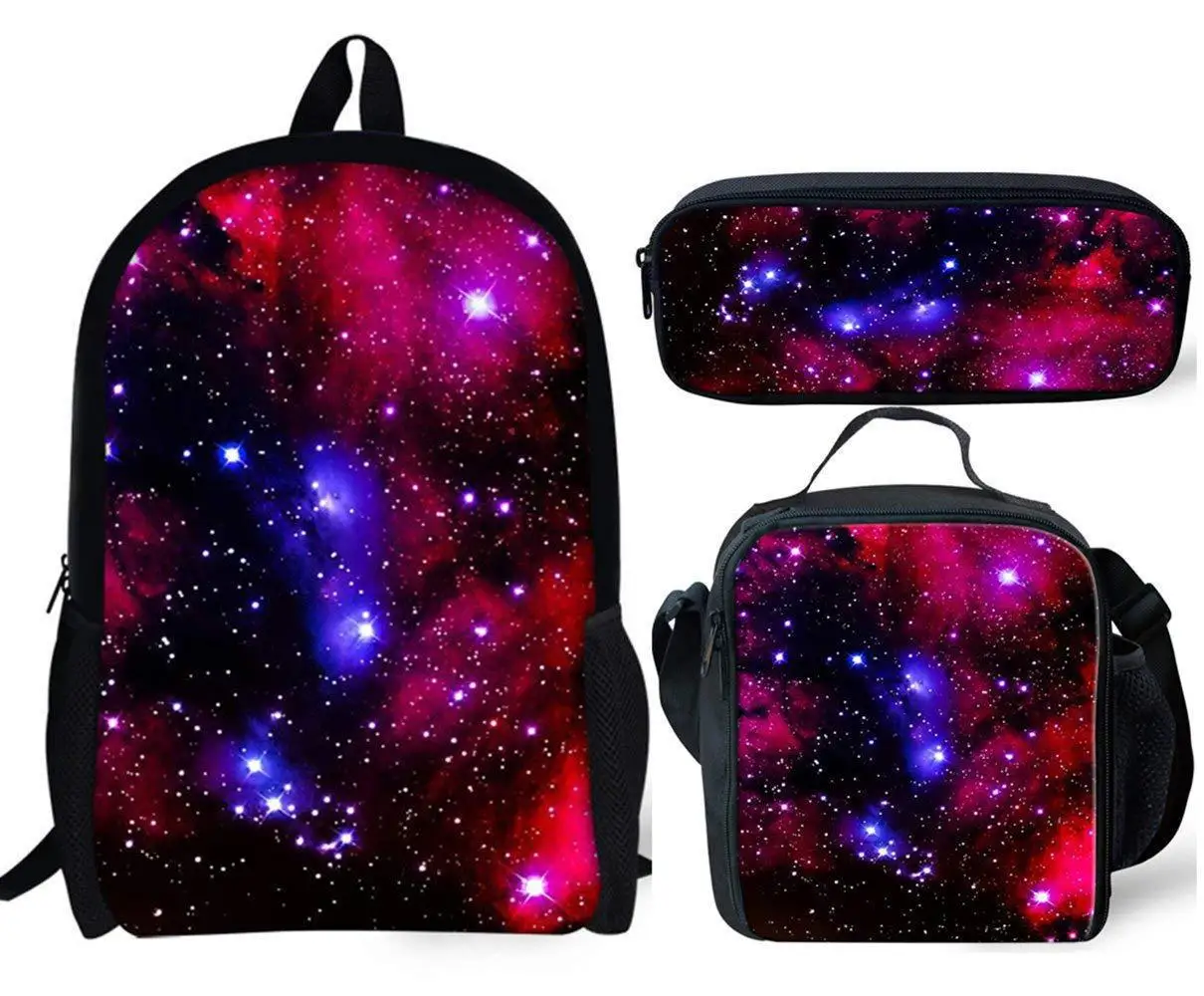 

New Style Children Schoolbag for Elementary School Students Pencil Case Meal Three-piece Set Training Institutions School School