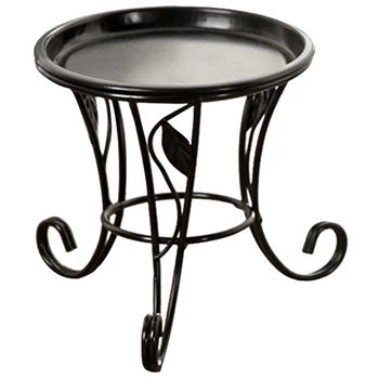 

New European Style Simple Mini Flower Stand Flower Pot Succulent Flower Shelf Iron Stand + Iron Plate for Desktop Balcony