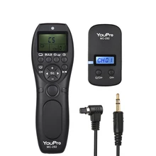 YouPro MC-292 DC0/DC2/N3/S2/E3 2.4G Wireless Remote Control LCD Timer Shutter Release Channels for Canon/Sony/Nikon/Fujifilm etc