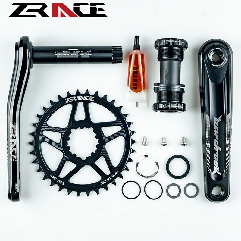 Zracing HARDROCK 1x10 11 12 скоростной шатун для MTB велосипеда 170 мм/175 мм, 32 т/34 Т прямое Крепление, цепные кольца, набор для SRAM EAGLE