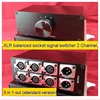 XLR plug socket switch switcher XLR balanced audio signal selection switch switcher 2 channels H310 3