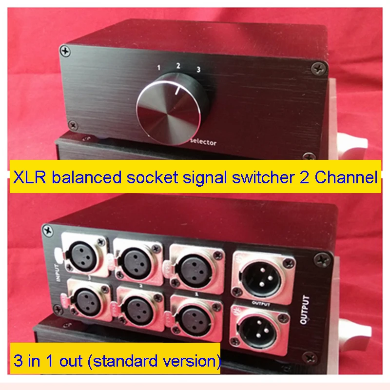 Interruptor de Tomada Balanceada de Sinal de Áudio Seleção Canais Xlr 2 H310 - Image 3