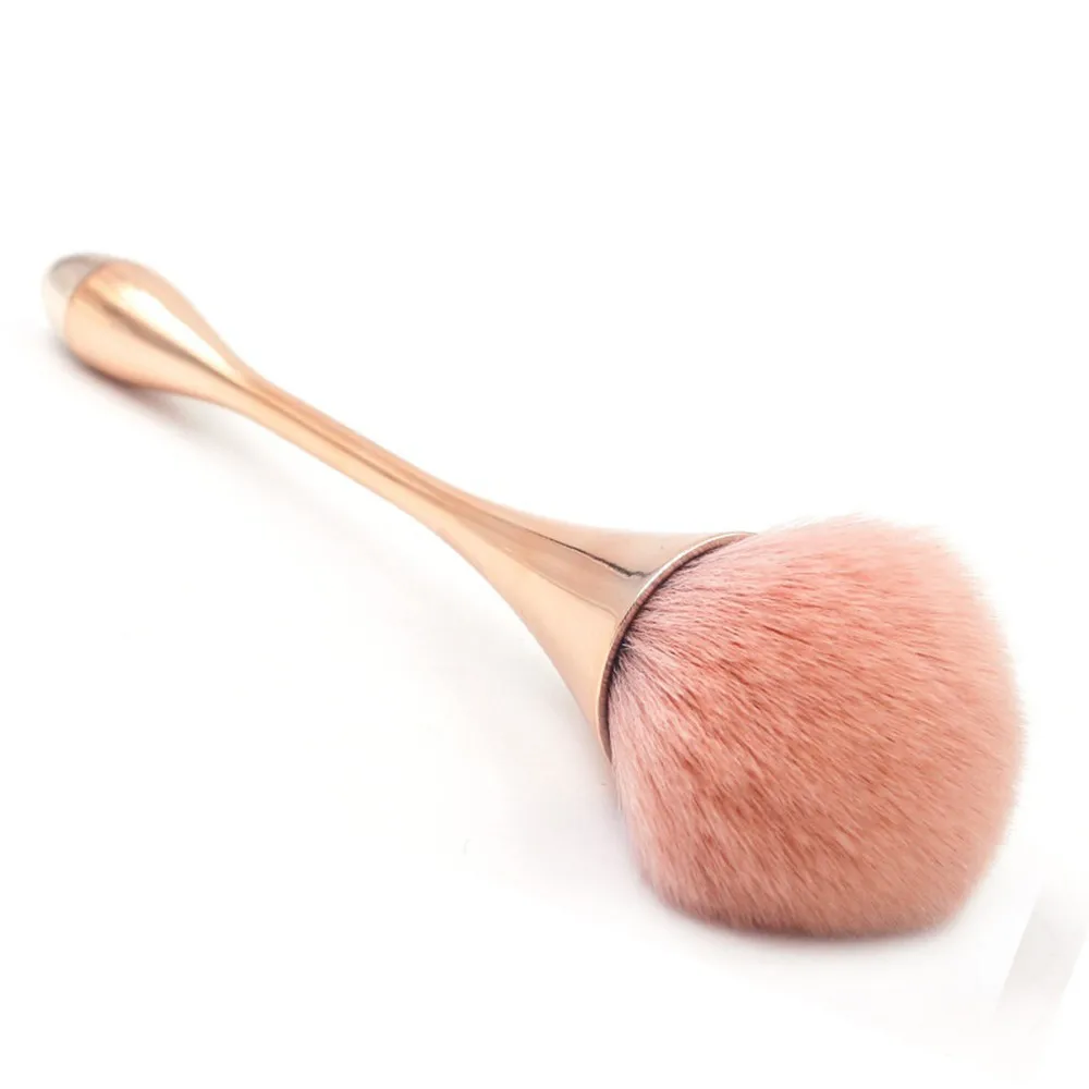 1 шт. пудра розового золота кисть для румян синтетическая для контуринга тонального крема пудры кисти для макияжа Профессиональная Косметика Кисти для макияжа 923