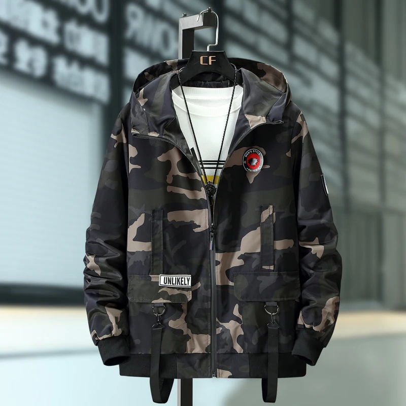 Куртка-бомбер размера плюс 10XL 9XL 8XL 7XL, Военная Мужская камуфляжная повседневная куртка, Мужская Осенняя модная ветровка с капюшоном Куртка-бомбер размера плюс 10XL 9XL 8XL 7XL, Военная Мужская камуфляжная повседневная куртка, Мужская Осенняя модная ветровка с капюшоном