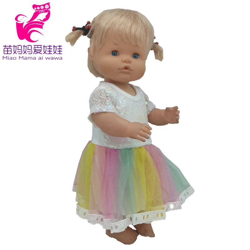 For 40 Cm Nenuco Doll Clothes 17 Inch Baby Doll Flower Shirt Pants Toys Clothing