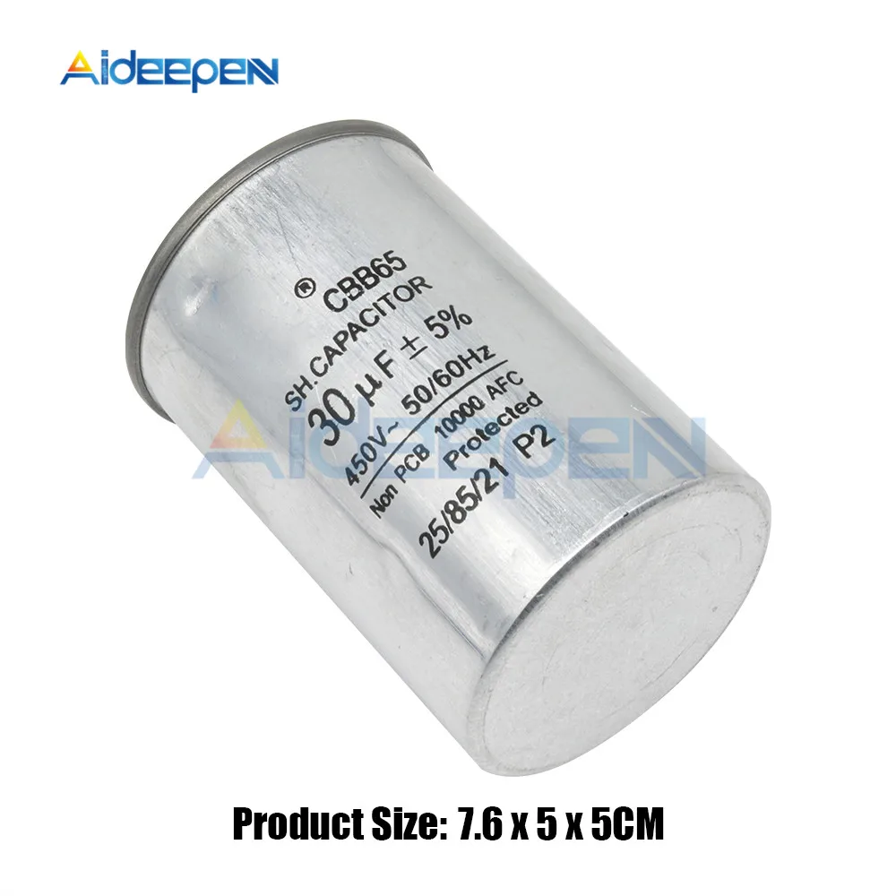 CBB60 30UF 450V Kondensator für Motor 5/% SH 40//70//21