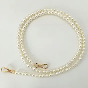 

60-120cm Pearl Strap for Bags Handbag Handles DIY purse Replacement Long Beaded Chain for shoulder Bag Straps Portable Belt Hot