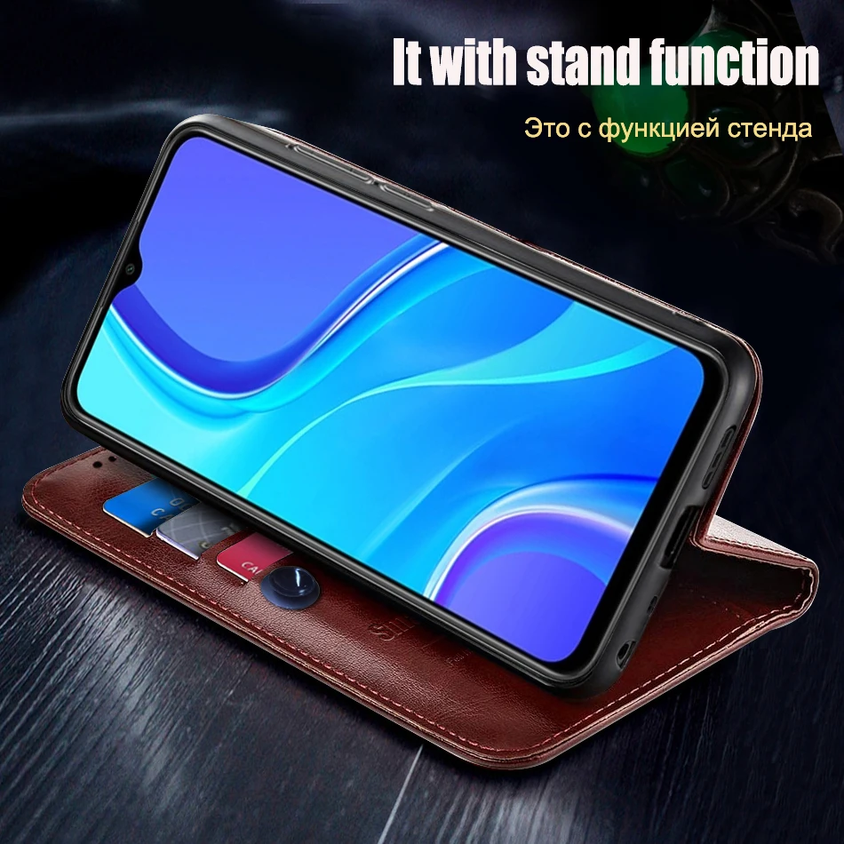 best flip cover for xiaomi case For Redmi 9 Case Cover flip leather Silicone TPU phone For Xiaomi Redmi 9C NFC case redmi 9A Redmi9C NFC cover Protective xiaomi leather case case