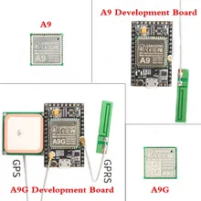 Gprs gps módulo a9 a9g módulo a9 a9g placa de desenvolvimento mínimo sistema de transmissão de dados sem fio que posiciona com antena
