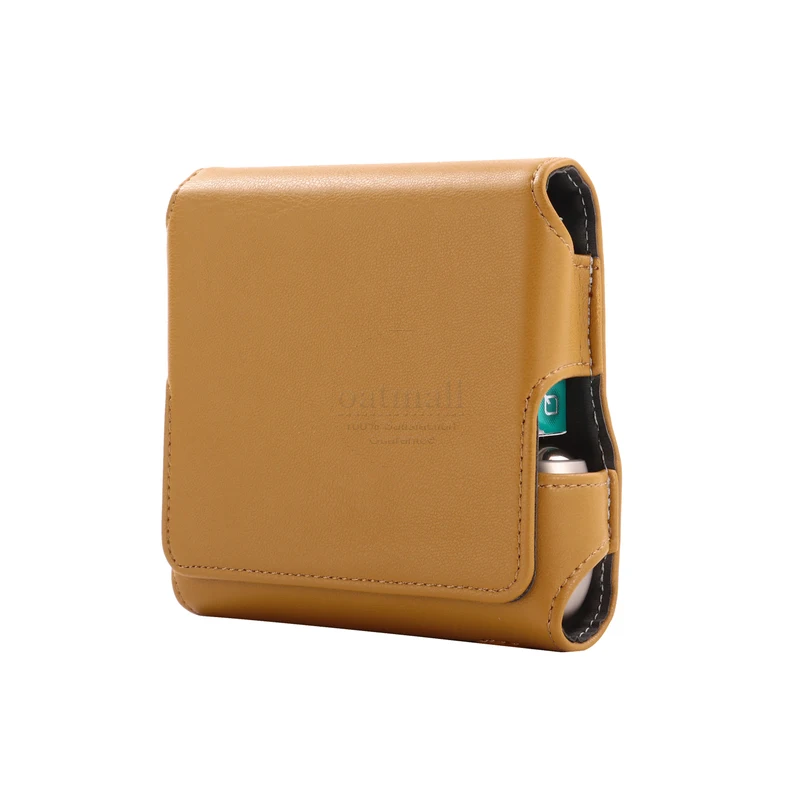 light Brown Роскошный портативный чехол из искусственной кожи для IQOS 3,0 чехол для электронных сигарет сумка аксессуары для электронных сигарет рукав сумки для переноски - Цвет: light Brown