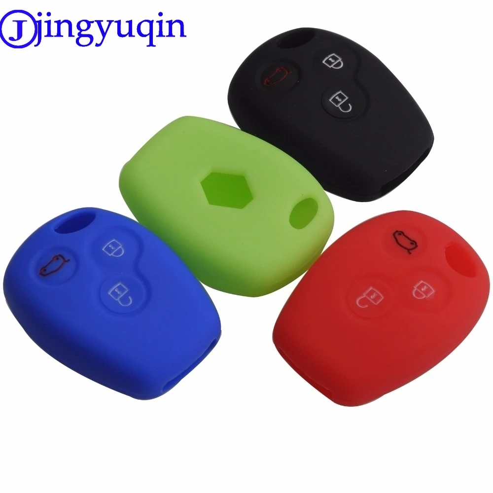 jingyuqin 3 Buttons Rubber Silicone Key Cover Fob Remote Case Shell For Renault Clio Kangoo Megane Master | Автомобили и
