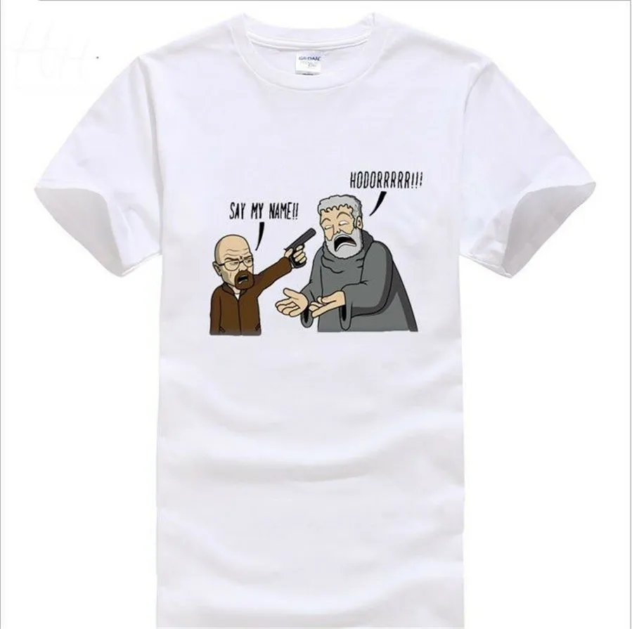 

A Song Of Ice And Fire Breaking Bad T Shirts Men Hodor Funny Man T-Shirts High Quality Casual Printing Tee Shirt