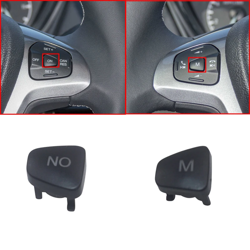 Car Wheel Cruise Control Switch Single ON / M Button Replacement For Ford Escort Fiesta MK7 MK8