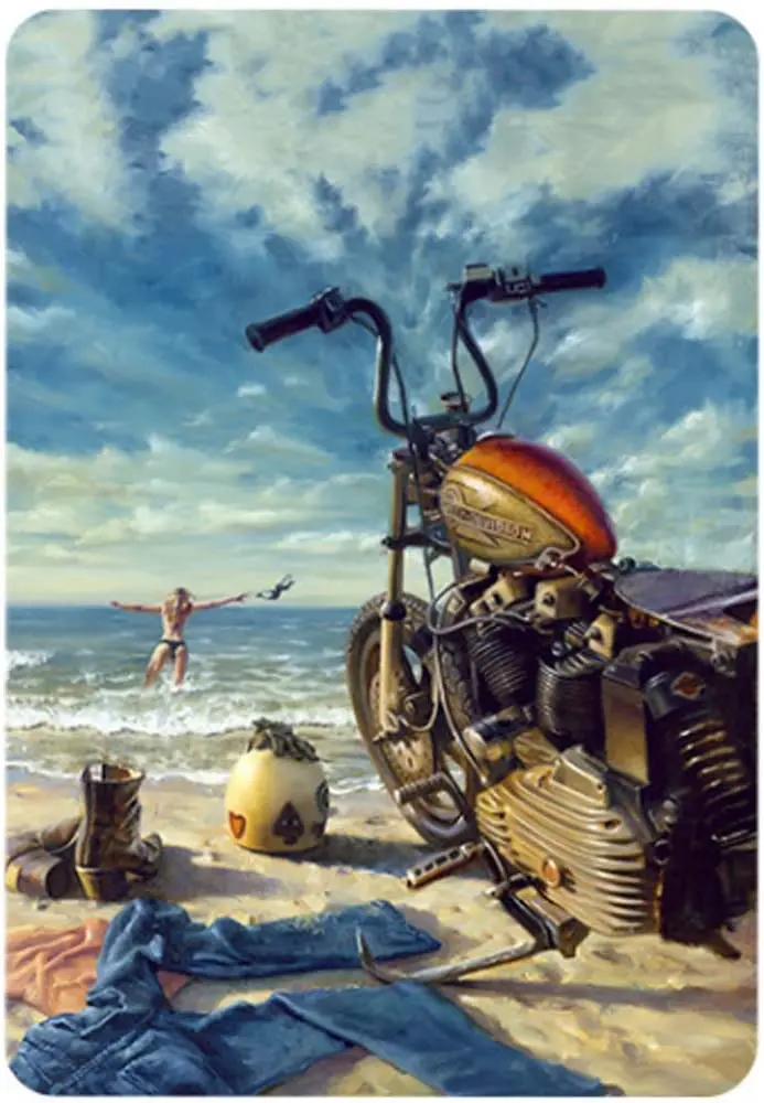 

Motorcycle poster, interesting art decoration, retro, aluminum, retro, tin, logo painting decorative logo, 20x30 cm