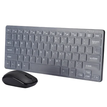 

2.4G Wireless Keyboard Mouse Set with Keypad Protector USB Receiver for Notebook Office Gaming