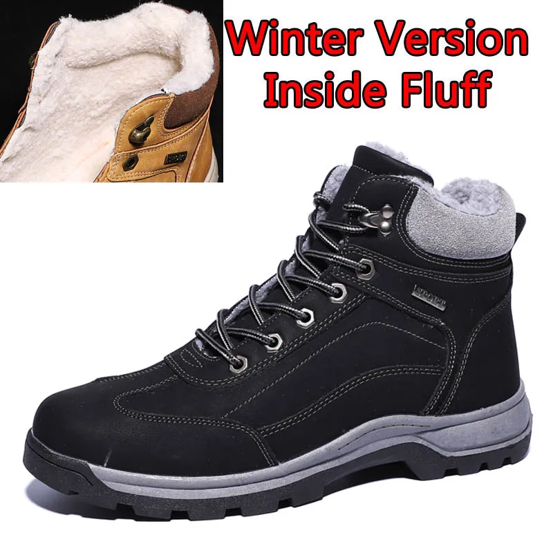 8058 Winter Black CUNGEL/мужские ботинки для пешего туризма; обувь для горного туризма; высококачественные винтажные зимние ботинки в британском стиле; сезон осень-зима; мужские повседневные ботильоны - Цвет: 8058 Winter Black