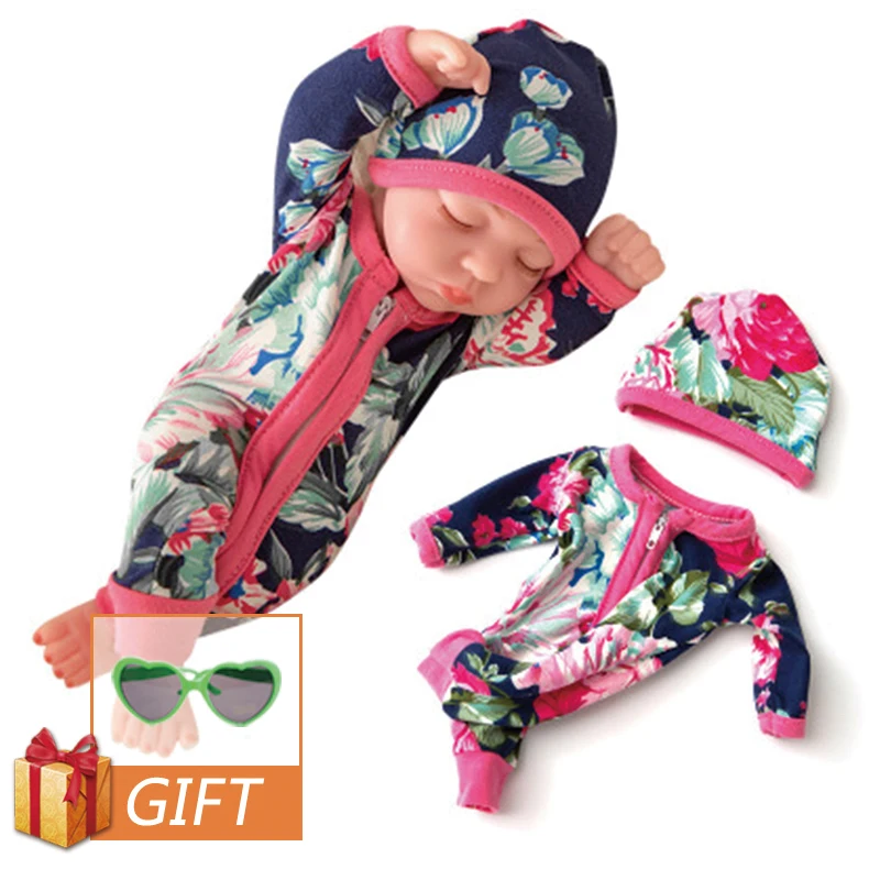 10 дюймовые Мини куклы Reborn Baby мягкие резиновые полностью силиконовые