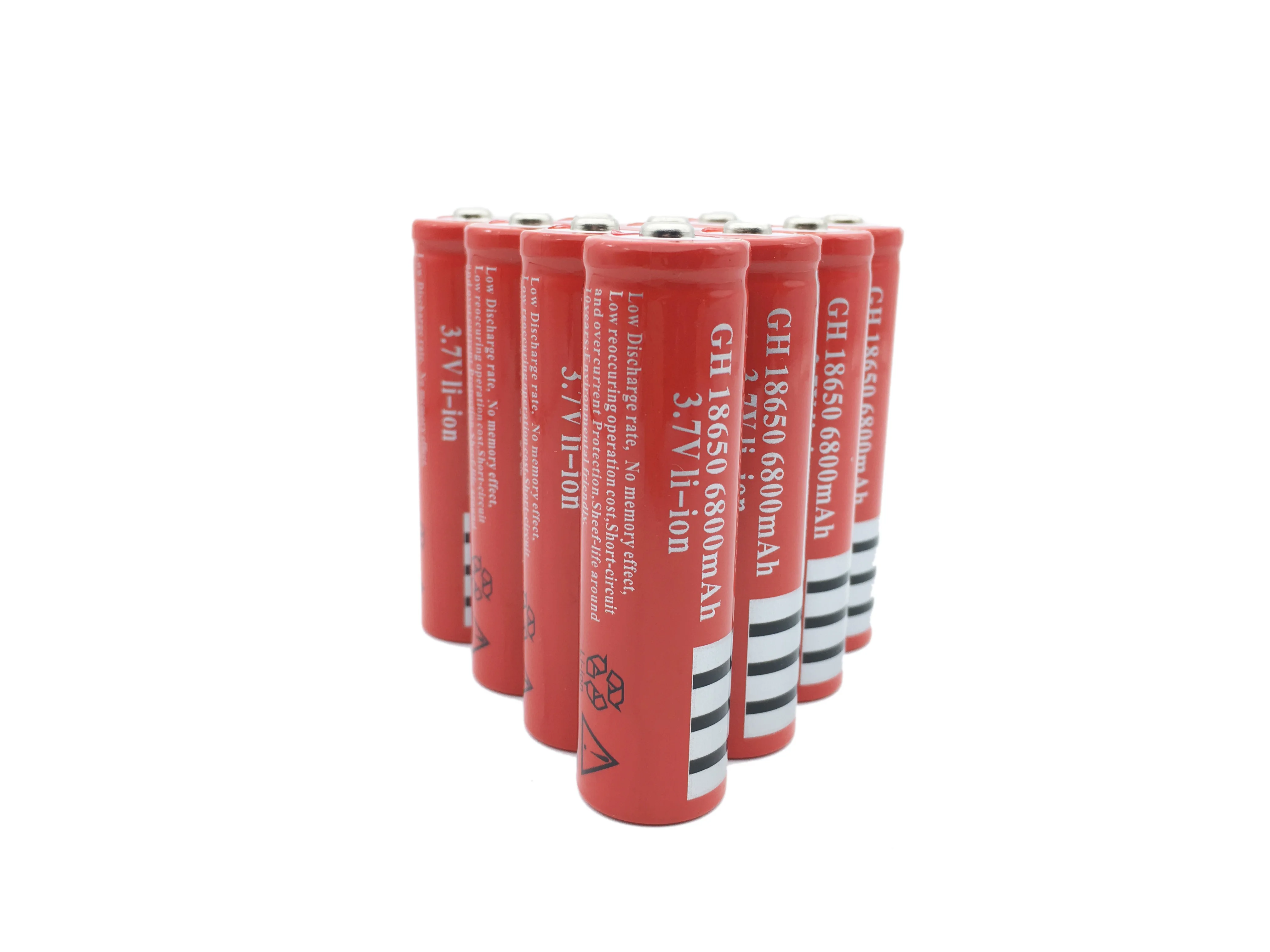 

8/10/12/20PCS 3.7V 18650 Battery 6800mAh li-ion rechargeable lithium Batteries for flashlight Torch