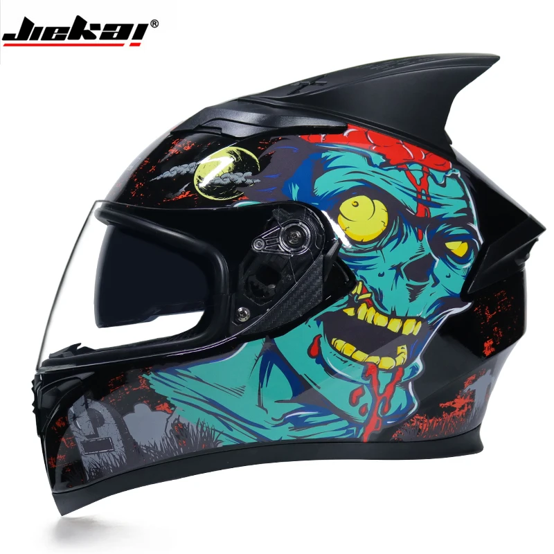Мотоцикл Jiekai шлем для мотокросса, шлем для мотокросса, шлем для мотокросса с двойным зеркалом, шлем для мужчин и женщин, мотоциклетный шлем - Цвет: b16