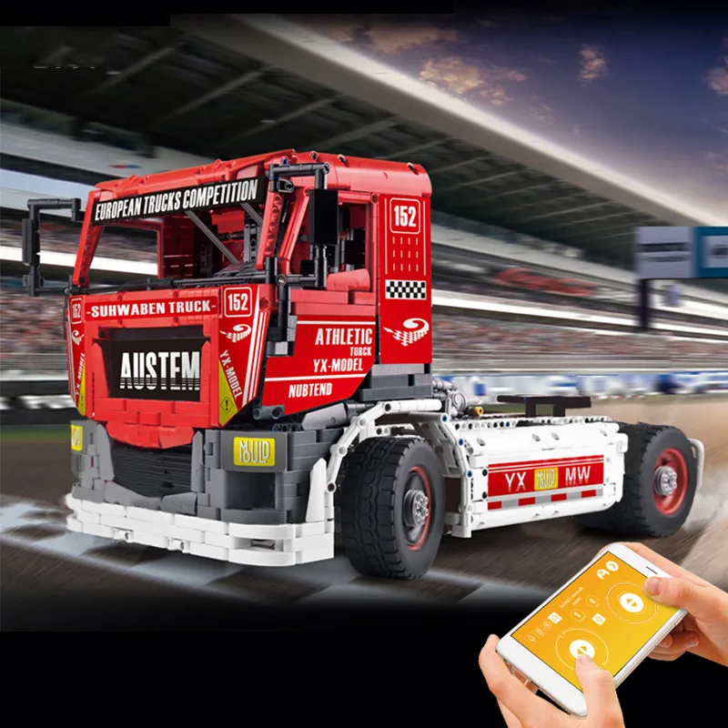 在庫有り送料無料 子供用電動レースビルディングブロック おもちゃ リモコン トラック Mokiiセット ビルディングブロック アセンブリレンガ クリスマスプレゼント 100 正規品ですので安心 Www Lokmangalbank Com