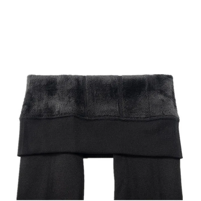 

Warm Women's Plus Velvet Winter Leggings Ankle-Length Keep Warm Solid Pants High Waist Large Size Women Leggings sport leggings