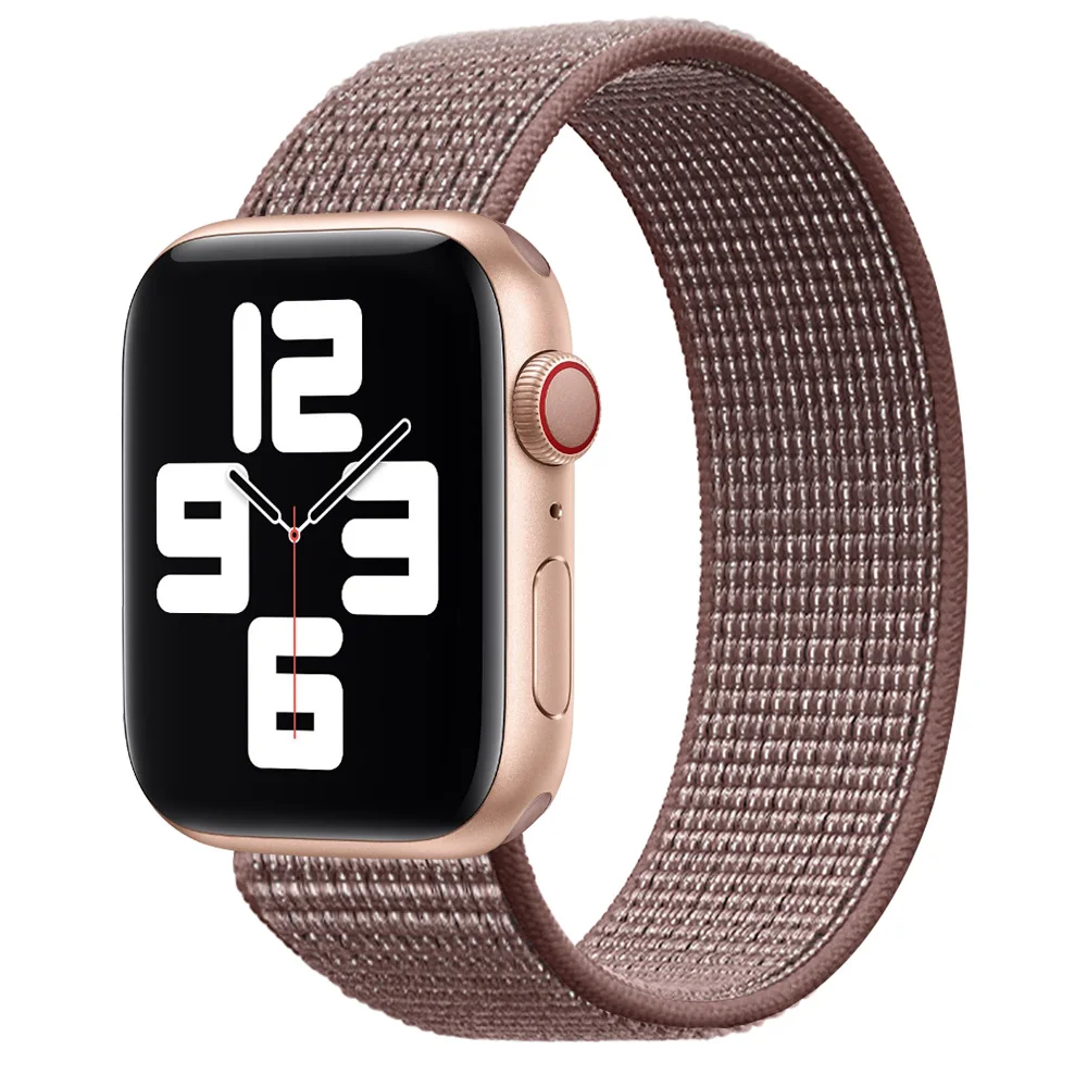 2021 New Upgrade Braided Solo Loop Straps Elastic Soft Weave Nylon  for Apple Watch Band Series 6/SE/5/4/3/2/1 38/40/42/44mm