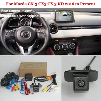 

Yeshibation Back Up Reverse Camera For Mazda CX-3 CX3 CX 3 KD 2016 to Present - Car Rear View Camera Sets RCA & Original Screen