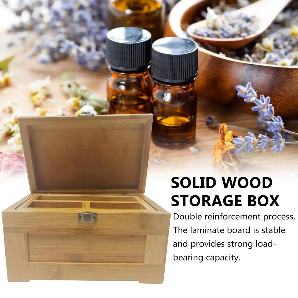 

Wood Storage Box Jewelry Organizer with Lock for Friend's Birthday Gift Home Storage Boxes Postcard Organizer
