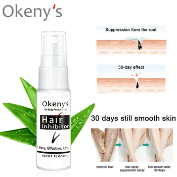 

20ml hair suppression spray permanent hair loss face legs body armpit painless hair removal skin care TSLM2