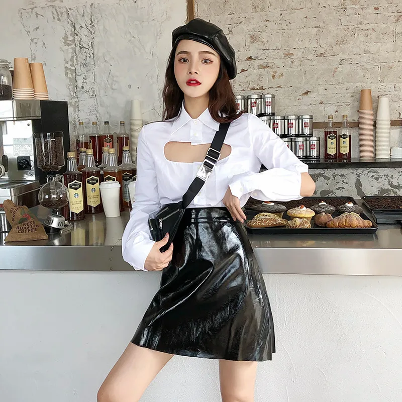 WHITNEY WANG модная уличная Корейская стильная яркая подтянутая мини-юбка женские шикарные юбки