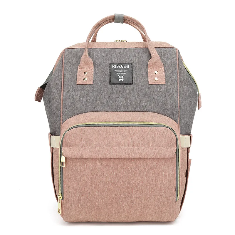 Pink with coffee Мумия мешок многофункциональный высокой емкости отдыха корейской версии путешествия рюкзак пеленки Мода Многофункциональный Новая изоляция - Цвет: Pink with coffee