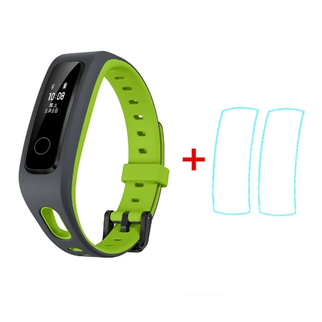 green add film Браслет HONOR Band 3, умный фитнес-браслет, трекер, спортивный браслет, трекер активности в реальном времени, смарт-браслет Honor Band 4 для бега - Цвет: green add film