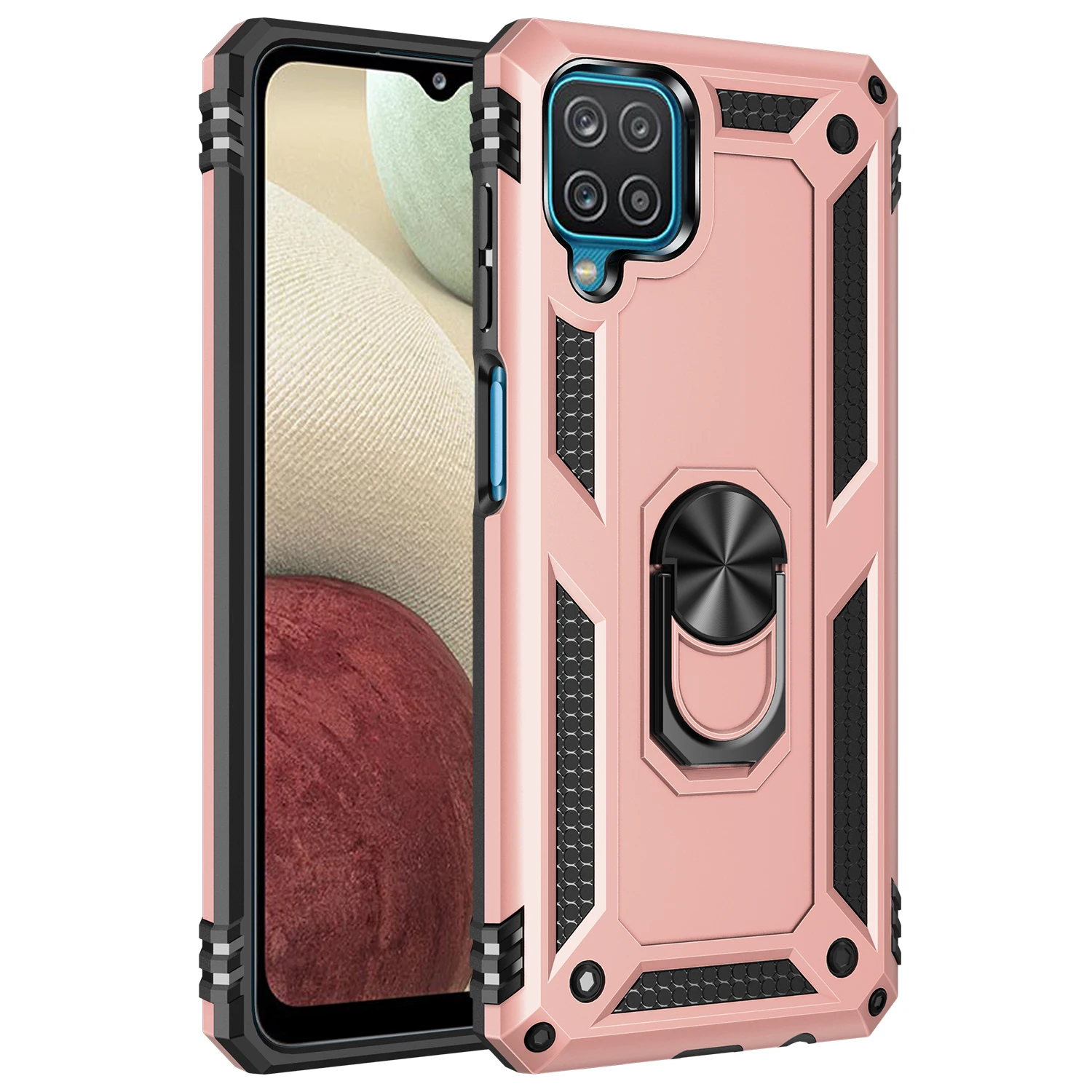 Ultimate Military-Grade Shockproof Phone Case with Magnetic Ring & Metal Back Cover