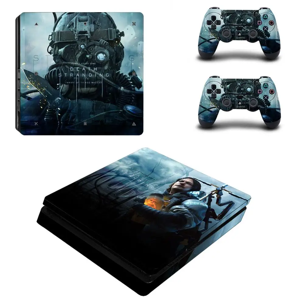 Death Stranding PS4 тонкая кожа Наклейка Обложка виниловая для Playstation 4 DuslShock 4 консоль и контроллер PS4 тонкая кожа Наклейка - Цвет: P4SQB0443
