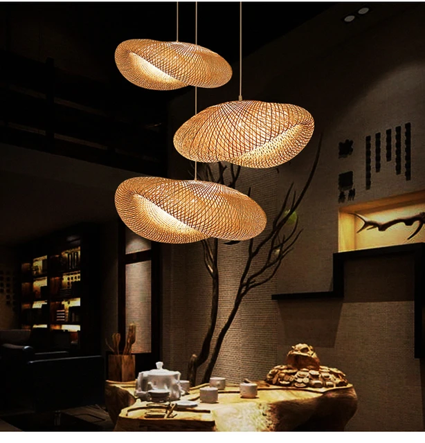 Modern Japan Pendant Lights Bamboo Lamp Restaurant Hotel Asia Pendant Lamp For Living Room Hanging Kitchen Lamp Light Fixtures LED Lights Lighting e607d9e6b78b13fd6f4f82: 100cm|40cm|50cm|60cm|80cm