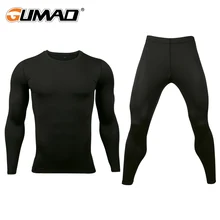 Base Layer Breathable Underwear Compression Pants Shirt Sets Cycling Clothes Stretch Tights Long Johns Sportswear Fitness Men