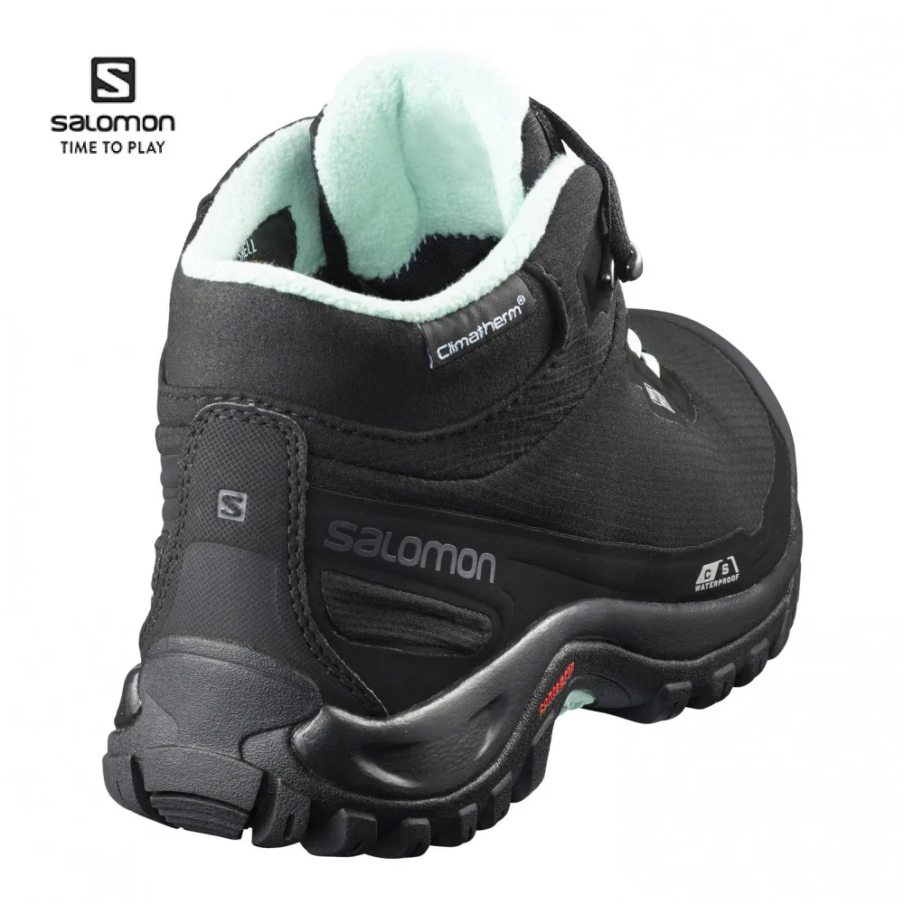 Boots SALOMON SHELTER WP W Bk/Bk/Eggshell 0889645763989 Sports Hiking for men women winter walking male female footwear tourism krasovki tactical