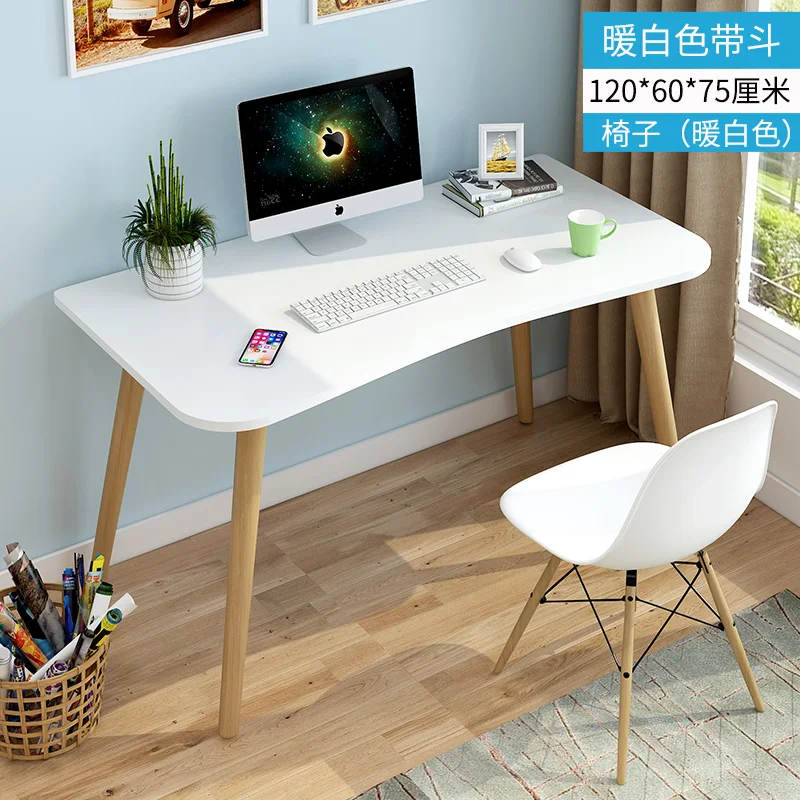Настольный компьютерный стол, небольшой домашний стол, современный стол для спальни, стол для студентов ikea - Цвет: see chart