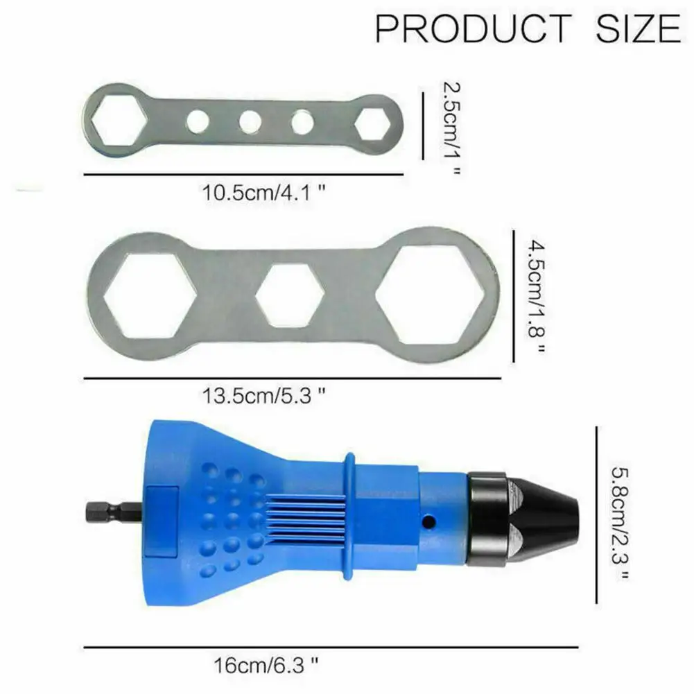 Rivet nut Riveting Tool for Electric Drill rivet gun Electric Screwdriver Cordless Riveting Drill Adapter Insert Nut-tool