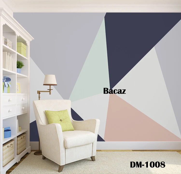Bacaz 3D геометрические обои фрески абстрактная форма для спальни фон 3d геометрическая настенная бумага Фреска Декор художественная 3d Наклейка на стену