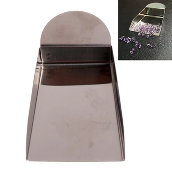 

Free shipping Jewelry Shovel For Diamond Beads Pearls Gemstones Scoop Tools With Plate Handle