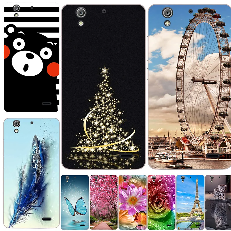 Мягкий ТПУ чехол для телефона s для huawei Ascend G630/G630-U10/G630-U20 чехол для телефона задняя крышка чехол с цветочным принтом