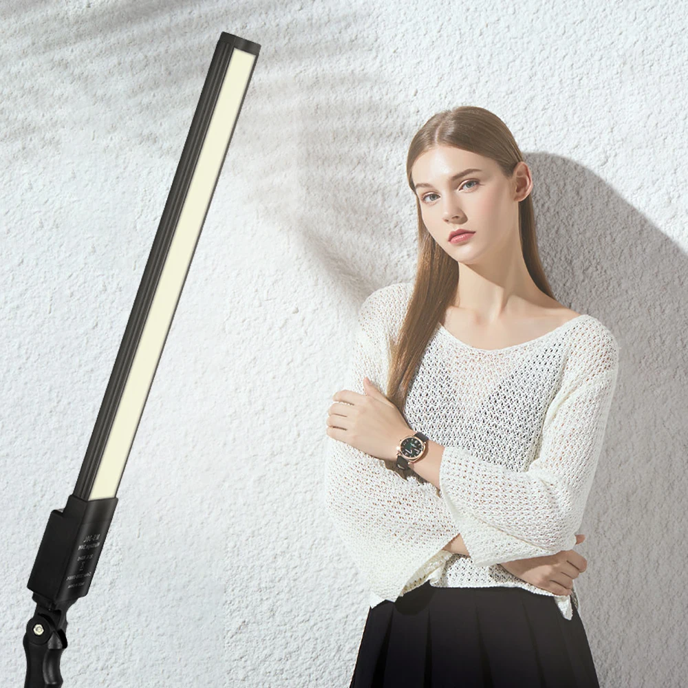 

40CM Photograhy Led Studio Lighting Kit Bi-color 3200-5500K Photography Lamp With Stand Camera Lighting For Youtube VK Live Vide