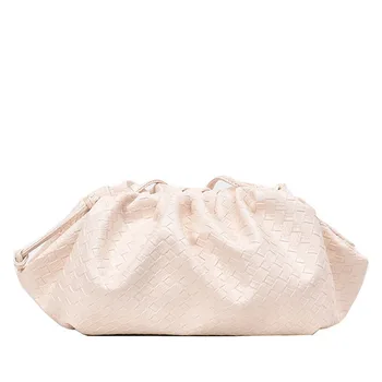 

Bag Women Leather Handbag New Vintage Luxury Designer Drawstring String Mini Cloud Female Handbag Leather Shoulder Women's Bag