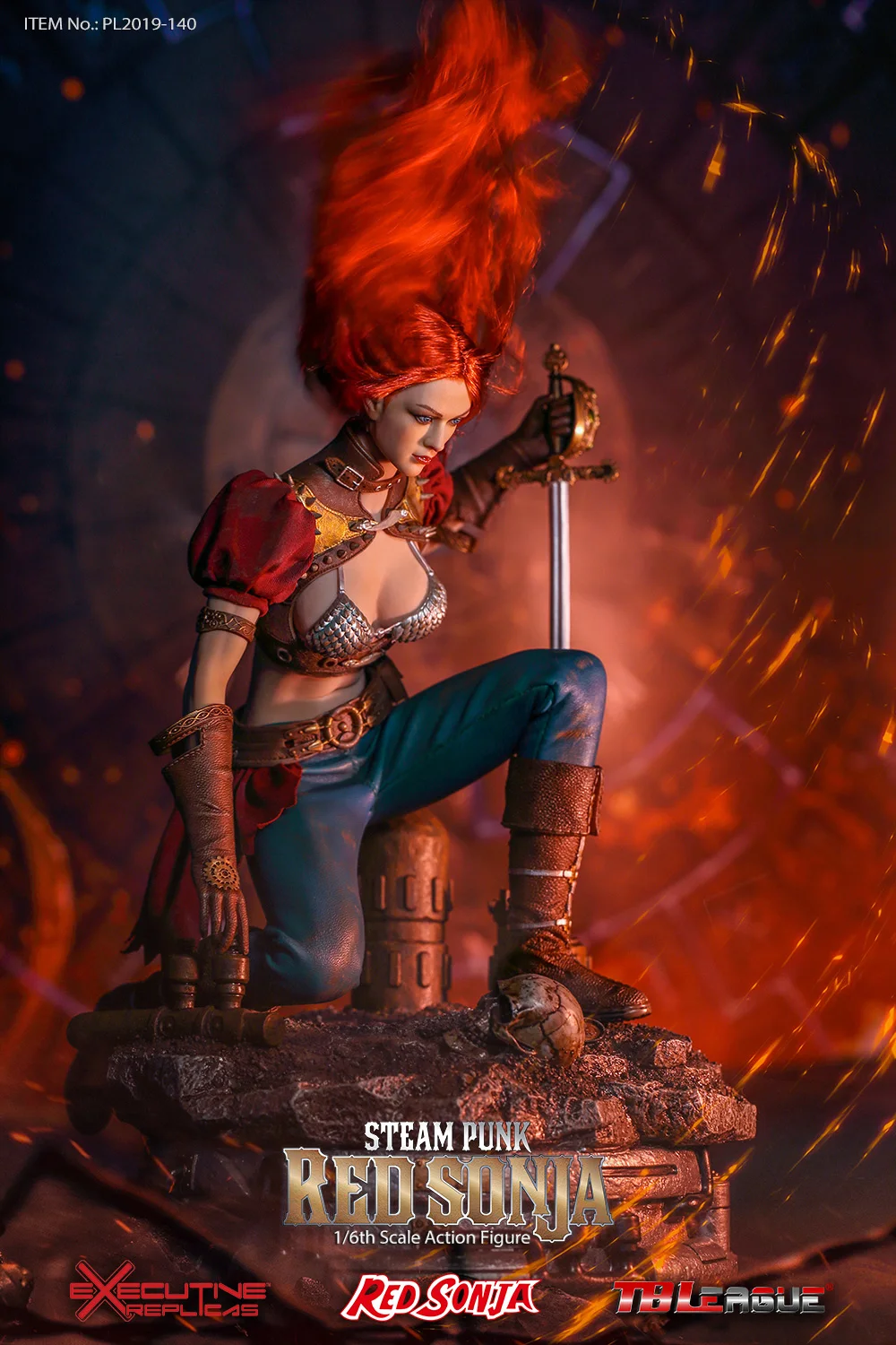 TBLeague PL2019 140 B PHICEN бесшовное женское тело Steam Punk Red Sonja 1/6 фигурка Deluxe Ver.|Игровые