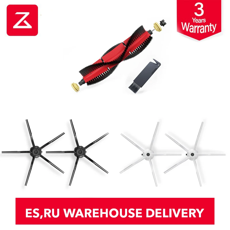 

2019 Roborock S6 Original Roborock Spare Kits Cleaning Brushes: 1PC Main brush,2pcs White brush 2pcs Black brush Roborock S6 T6