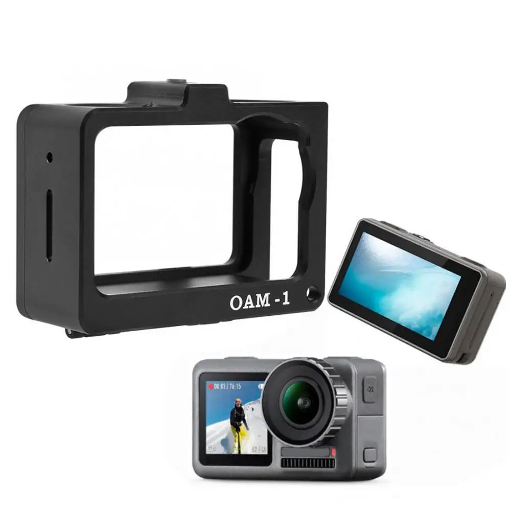 OSMO Action Cage металлическая рамка с холодным башмаком Vlog Cage защитный чехол для корпуса стандартная оболочка для DJI Osmo Action camera Accessor