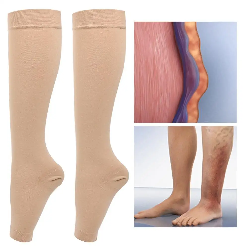 1Pair Medical Compression Socks 20-32mmHg Pressure Level 2 Medical