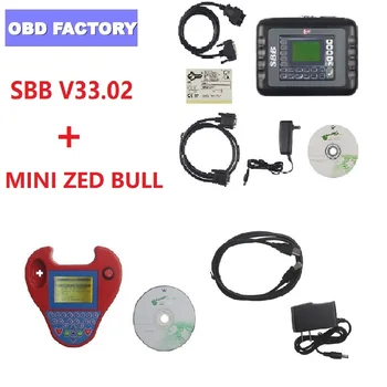 

SBB Key Programmer V33.02 No Token+Mini Zed-bull V508 Auto Key Transponder Programmer Pocket Type Zed-bull