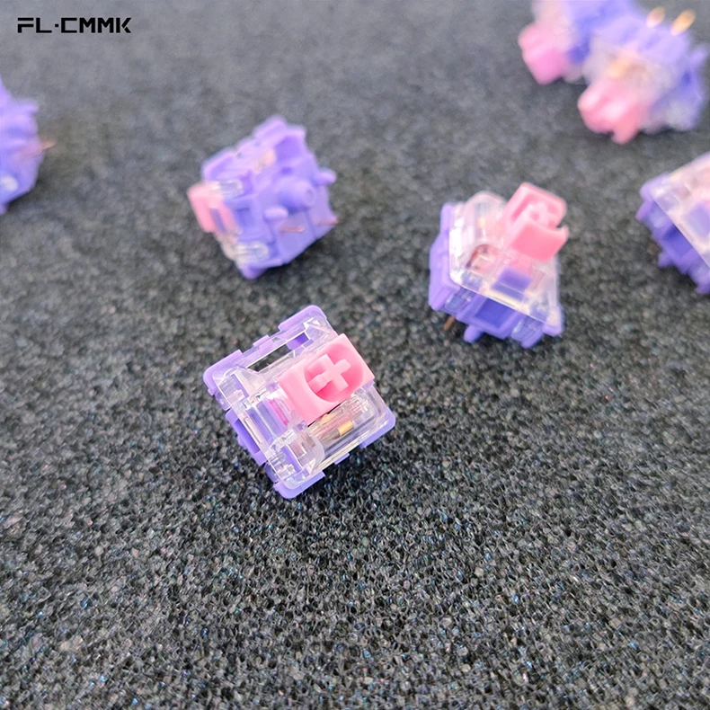 FL·ESPORTS Switch Ice Mint Bauhinia ROSA RGB Mechanical Keyboard DIY gaming computer keyboard